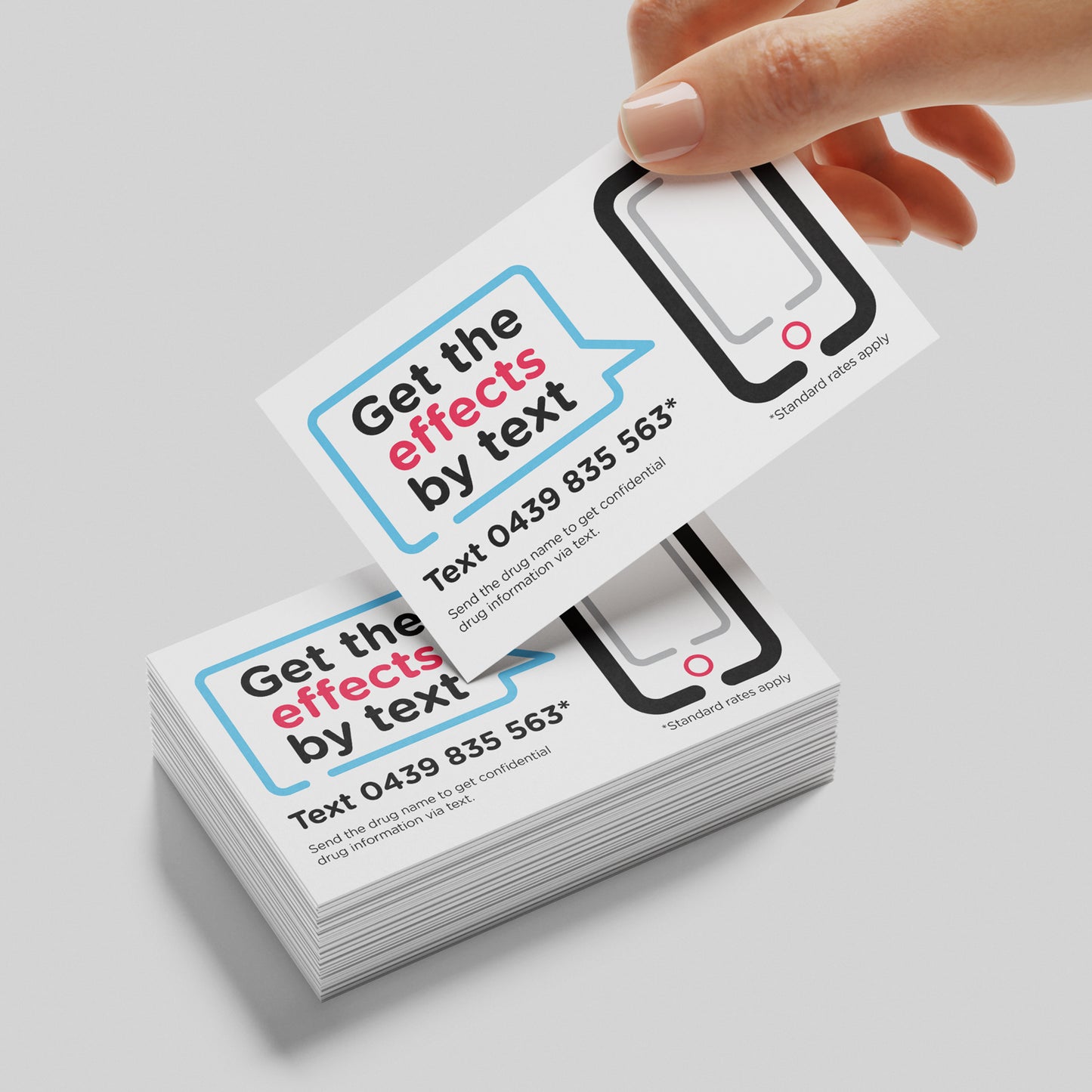 Text the Effects Wallet Cards (bundle of 100)