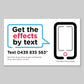 Text the Effects Wallet Cards (bundle of 100)